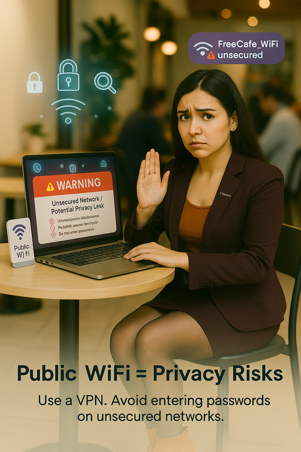 The Unseen Threat: Why Public Wi-Fi is a Data Leak waiting to Happen ⚠️